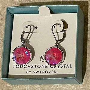 Touchstone Crystal Pink Lotus Lulu Earrings